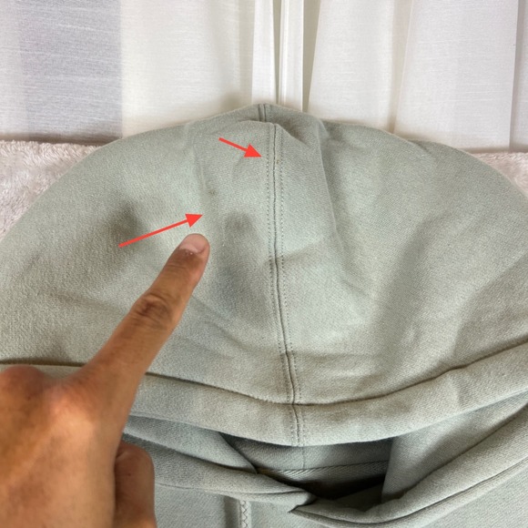 NWT PSD Mens Dusty Sage Hoodie Sweatshirt Green Pink Logo M Streetwear Clean - Picture 4 of 12